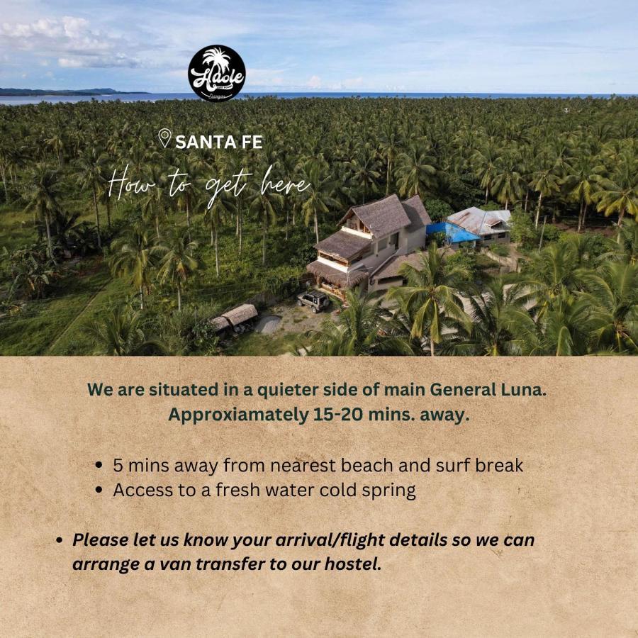 Haole Surf Hostel General Luna  Eksteriør billede